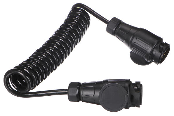 Propojovací spirálový kabel zástrčky tažného zařízení TRAILER CABLE 4, 13-13pin, 3m SIXTOL