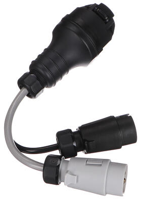 Kabelová redukce zásuvky tažného zařízení TRAILER CABLE 5, ze 13pin na 7pin N+S, 35cm SIXTOL