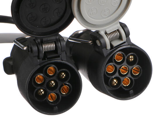 Kabelová redukce zástrčky tažného zařízení TRAILER CABLE 6, ze 13pin na 7pin N+S, 35cm SIXTOL