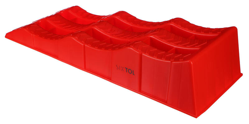 Nájezdové rampy pro auto MECHANIC CAR RAMP 5T, 2ks, červená SIXTOL