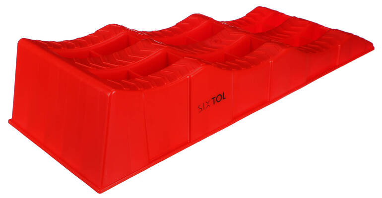 Nájezdové rampy pro auto MECHANIC CAR RAMP 5T, 2ks, červená SIXTOL