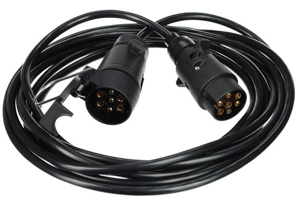 Prodlužovací 7pin kabel - závěsná zásuvka+zástrčka TRAILER CABLE 7, 12V, 5m SIXTOL