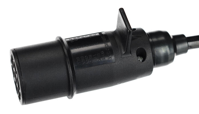 Propojovací spirálový kabel 7pin typ N TRAILER CABLE 11, plastová zástrčka, 24V, 3,5m SIXTOL