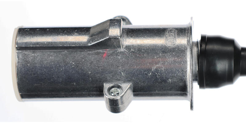 Propojovací spirálový kabel 7pin typ S TRAILER CABLE 12, kovová zástrčka, 24V, 3,5m SIXTOL