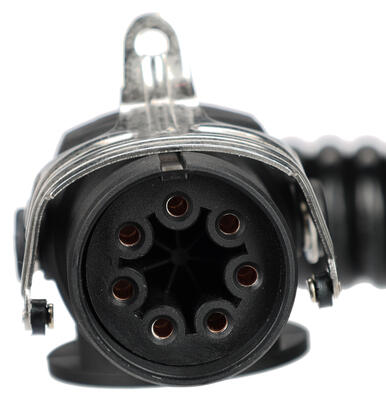 Propojovací spirálový EBS kabel 7pin TRAILER CABLE 14, 24V, 3,5m SIXTOL