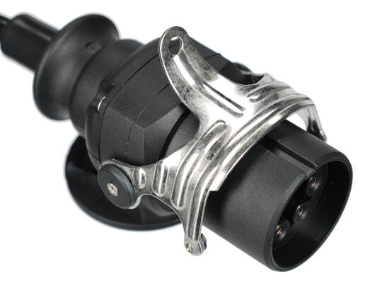 Propojovací spirálový EBS kabel 7pin TRAILER CABLE 14, 24V, 3,5m SIXTOL