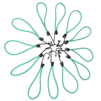 Sada upínacích gum s kovovým hákem CARGO CORD SET 1, 21cm, 12ks SIXTOL