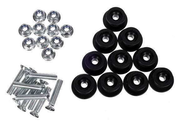 Sada háčků se šroubky pro upevnění sítě/plachty k vozíku TRAILER HOOK SET 2, 10 ks SIXTOL