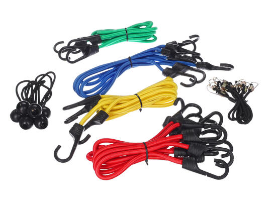 Sada gumových upínacích popruhů/gumicuků CARGO CORD SET 26, 26ks SIXTOL