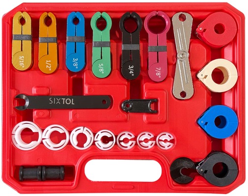Sada odpojovačů paliva a klimatizace MECHANIC AC SET 1, 22 ks SIXTOL