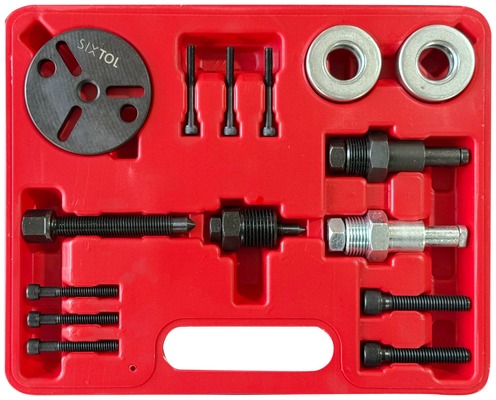 Sada na demontáž spojky kompresoru klimatizace MECHANIC AC SET 2, 15 ks SIXTOL