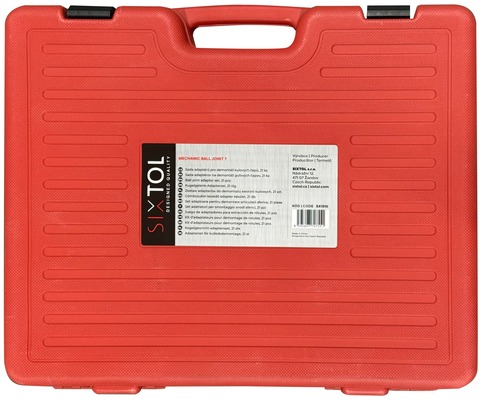 Sada adaptérů pro demontáž kulových čepů MECHANIC BALL JOINT 7, 21 ks SIXTOL