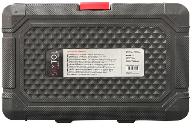 Sada klíčů na palivové a olejové potrubí MECHANIC OIL WRENCH 6, 6 ks SIXTOL