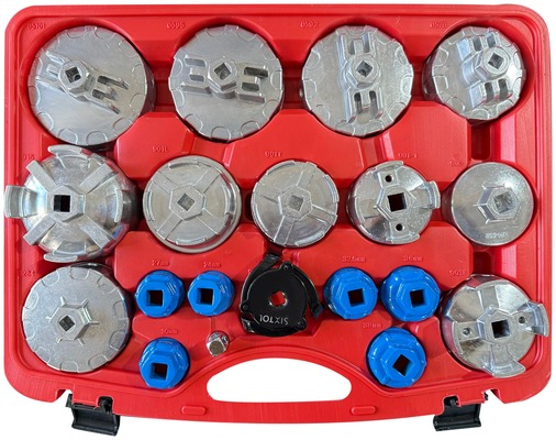 Sada na demontáž olejových filtrů MECHANIC OIL WRENCH 19, 19 ks SIXTOL