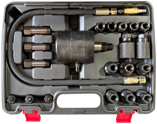 Pneumatický stahovák dieselových vstřikovačů MECHANIC PULLER SET 7, 22 ks SIXTOL