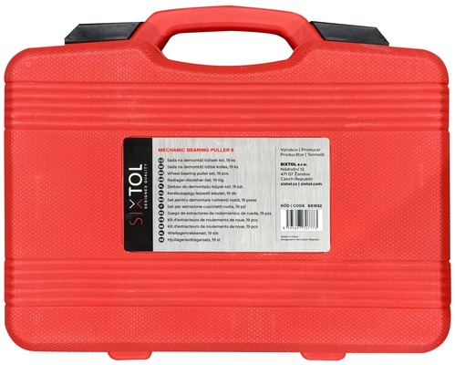 Sada na demontáž ložisek kol MECHANIC BEARING PULLER 8, 19 ks SIXTOL