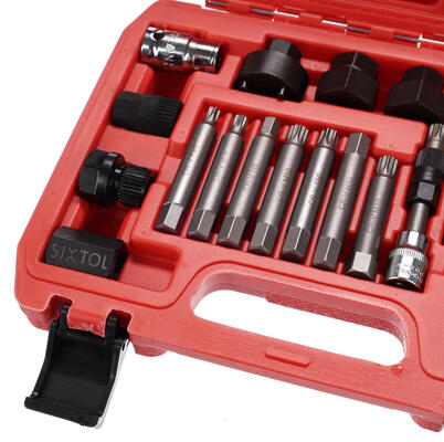 Sada na montáž a demontáž řemenic alternátoru MECHANIC PULLEY SET 2, 18 ks SIXTOL