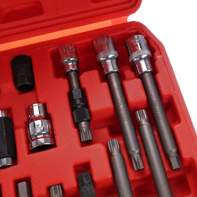 Sada na montáž a demontáž řemenic alternátoru MECHANIC PULLEY SET 4, 30 ks SIXTOL