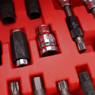 Sada na montáž a demontáž řemenic alternátoru MECHANIC PULLEY SET 4, 30 ks SIXTOL