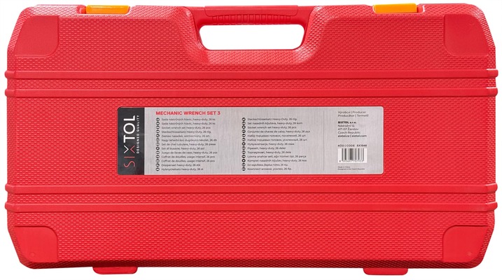 Sada nástrčných hlavic MECHANIC WRENCH SET 3, heavy-duty, 26 ks SIXTOL