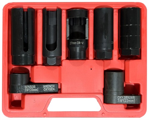 Sada nástrčných hlavic na senzory MECHANIC WRENCH SET 4, 7 ks SIXTOL