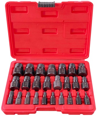 Sada vytahováků poškozených šroubů a matic MECHANIC NUT REMOVER 2, 25 ks SIXTOL