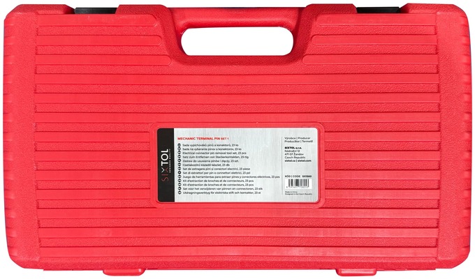 Sada vypichováků pinů a konektorů MECHANIC TERMINAL PIN SET 1, 23 ks SIXTOL