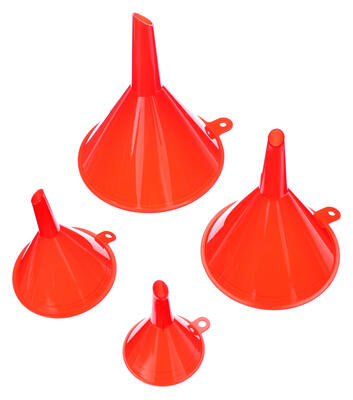 Sada trychtýřů na dolévání kapalin MECHANIC FUNNEL SET 3, 9 ks SIXTOL