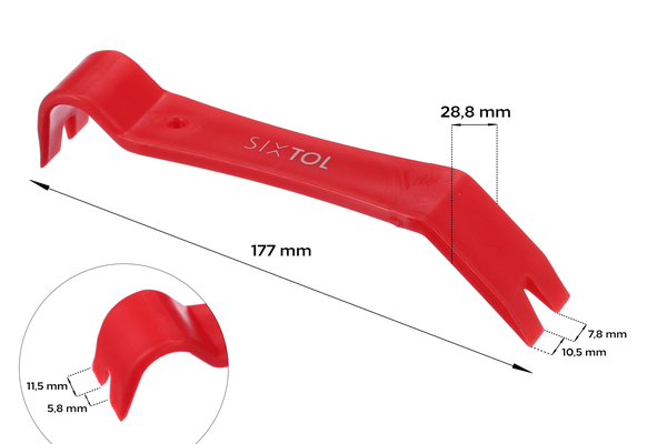 Oboustranná demontážní páka na čalounění a interiér MECHANIC TRIM ONE 3 SIXTOL