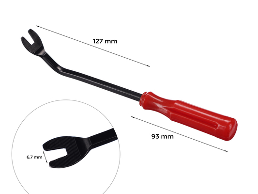 Zahnutá krátká vidlička pro demontáž čalounění a interiéru MECHANIC TRIM ONE 13 SIXTOL