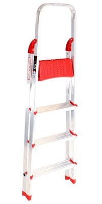 Schůdky hliníkové skládací ALU STEPS 4, 4 stupně, nejvyšší schůdek 83 cm, nosnost 120 kg SIXTOL