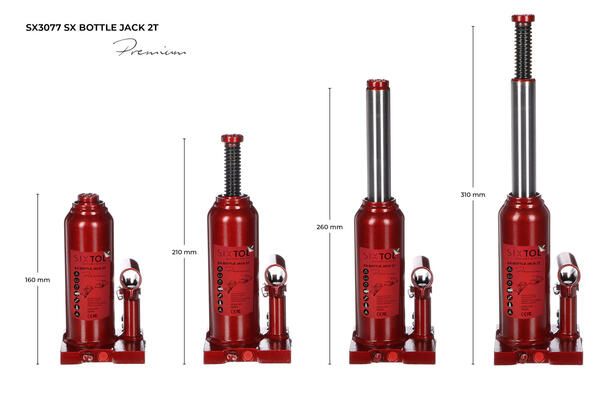 Hydraulický zvedák panenka SX BOTTLE JACK PREMIUM 2T SIXTOL
