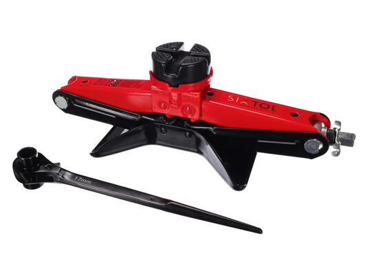 Nůžkový zvedák s ráčnou SX SCISSOR JACK WIDE PAD 2,5T SIXTOL