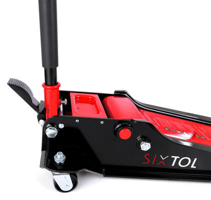 Pojízdný hydraulický zvedák heavy-duty 4T nízkoprofilový, s pedálem SX JACK PEDAL 4T BLACK SIXTOL