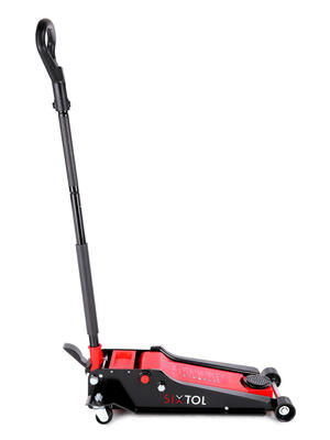 Pojízdný hydraulický zvedák heavy-duty 4T nízkoprofilový, s pedálem SX JACK PEDAL 4T BLACK SIXTOL
