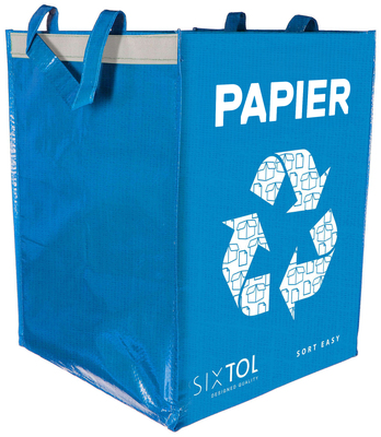 Tašky na tříděný odpad SORT EASY 3 BASIC DE, 30x30x40 cm, 3 x 36 l, 3 ks SIXTOL