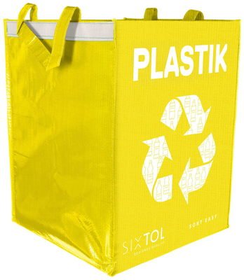 Tašky na tříděný odpad SORT EASY 3 BASIC DE, 30x30x40 cm, 3 x 36 l, 3 ks SIXTOL