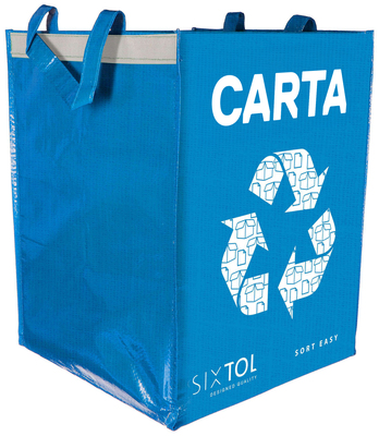 Tašky na tříděný odpad SORT EASY 3 BASIC IT, 30x30x40 cm, 3 x 36 l, 3 ks SIXTOL