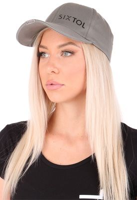 Kšiltovka s LED světlem B-CAP 25lm, nabíjecí, USB, univerzální velikost, šedá SIXTOL