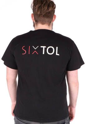 Tričko pánské T-SHIRT, černá, velikost XL, 100% bavlna SIXTOL