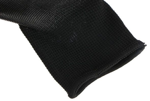 Rukavice pracovní z polyesteru polomáčené v polyuretanu GLOVE PE-PU 10, černé, velikost 10 SIXTOL