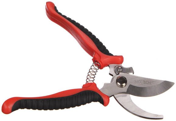 Zahradní nůžky, délka 190 mm, ergonomická rukojeť SIXTOL