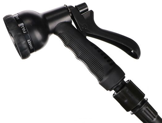 Smršťovací zahradní hadice FLEXI 1, 5-15m, 1/2", 3vrstvý latex, černá + stříkací pistole SIXTOL