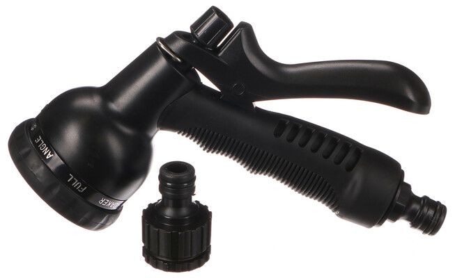 Smršťovací zahradní hadice FLEXI 1, 5-15m, 1/2", 3vrstvý latex, černá + stříkací pistole SIXTOL