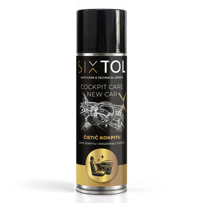 Čistič kokpitu s vůní nového vozu COCKPIT CARE NEW CAR, 300 ml SIXTOL