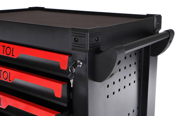 Dílenský vozík na nářadí MECHANIC TROLLEY KEVIN, 7 šuplíků SIXTOL