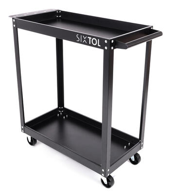 Dílenský vozík na nářadí MECHANIC TROLLEY ROGER BASIC, 2 police SIXTOL