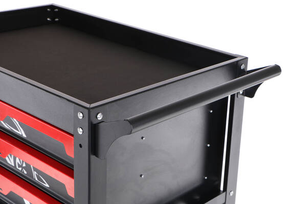 Dílenský vozík s nářadím MECHANIC TROLLEY JASON 80, 3 šuplíky, 1 police, 80 ks nářadí SIXTOL