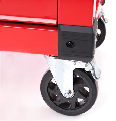 Dílenský vozík na nářadí MECHANIC TROLLEY KEVIN RED 253, 7 šuplíků, 253 ks nářadí SIXTOL
