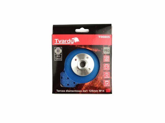 Kotouč diamantový 2v1 pro řezání a broušení dlaždic a keramiky 125x22,23mm M14 GEKO
